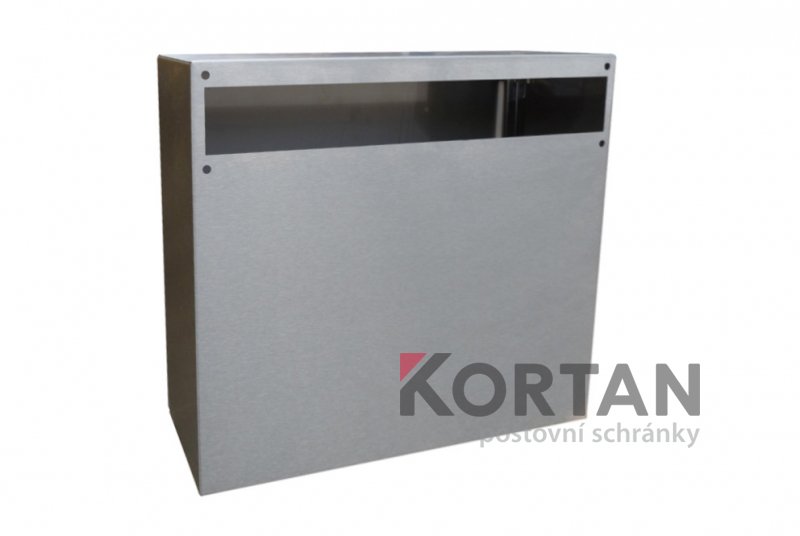 Uzamykatelná schránka 370x330x100 mm ke dveřnímu vhozu - NEREZ | eshop.KORTAN.cz