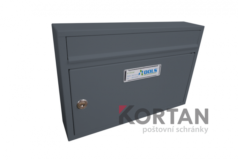 Poštovní schránka G-01 - na stěnu - lakovaná | eshop.KORTAN.cz