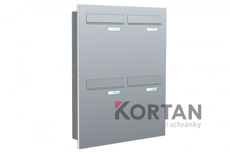 Poštovní schránka typu A (260x330x100) - do dveřního panelu - lakovaná | eshop.KORTAN.cz