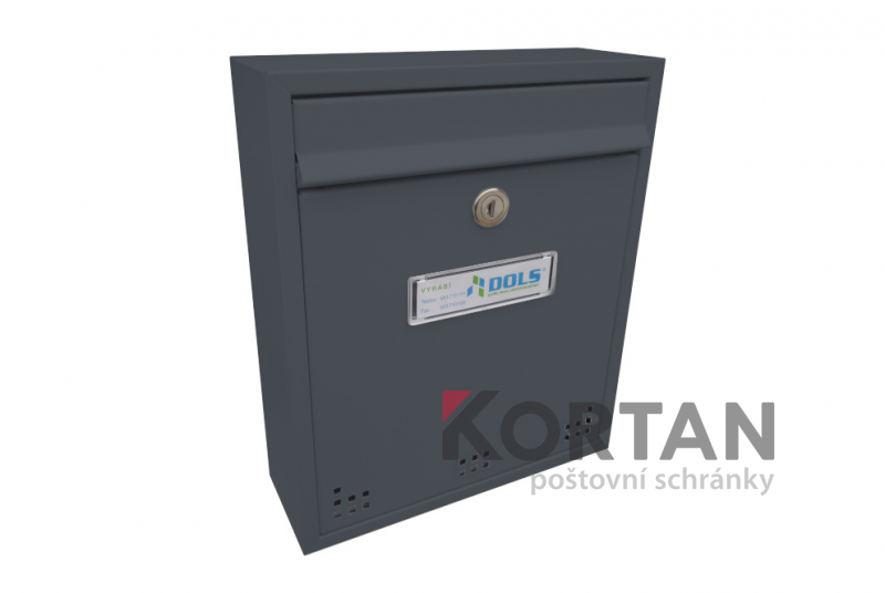 Poštovní schránka H-011 - pro zazdění s orámováním - lakovaná | eshop.KORTAN.cz