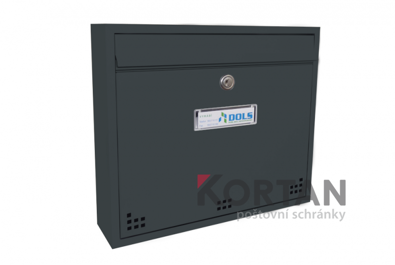 Poštovní schránka H-012 - pro zazdění s orámováním - lakovaná | eshop.KORTAN.cz