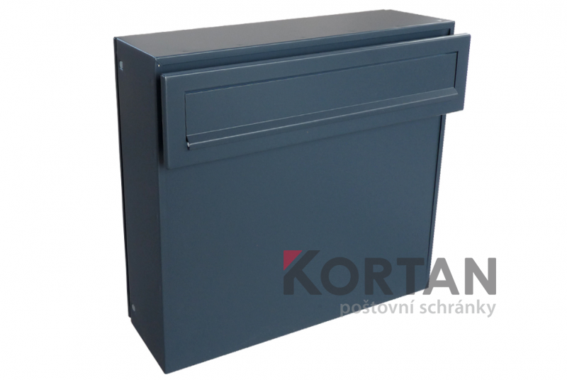 Poštovní schránka A-050 s vhozem do plotu a branky | eshop.KORTAN.cz