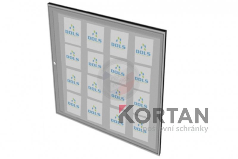 Vitrína interiérová DOLS 1000x1250 mm - RAL standardní | eshop.KORTAN.cz
