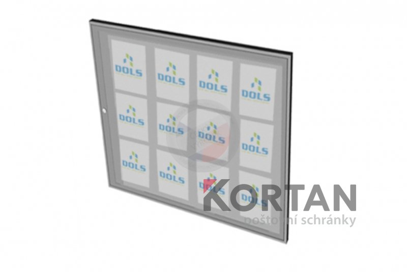 Vitrína interiérová DOLS 1000x950 mm - RAL standardní | eshop.KORTAN.cz