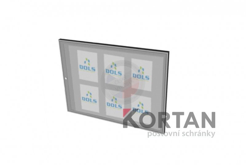 Vitrína interiérová DOLS 900x600 mm - RAL standardní | eshop.KORTAN.cz