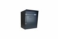 Parcel box (schránka na balíky) se schránkou B-017 a opláštěním - nástěnný, lakovaný RAL 7016 antracit | eshop.KORTAN.cz